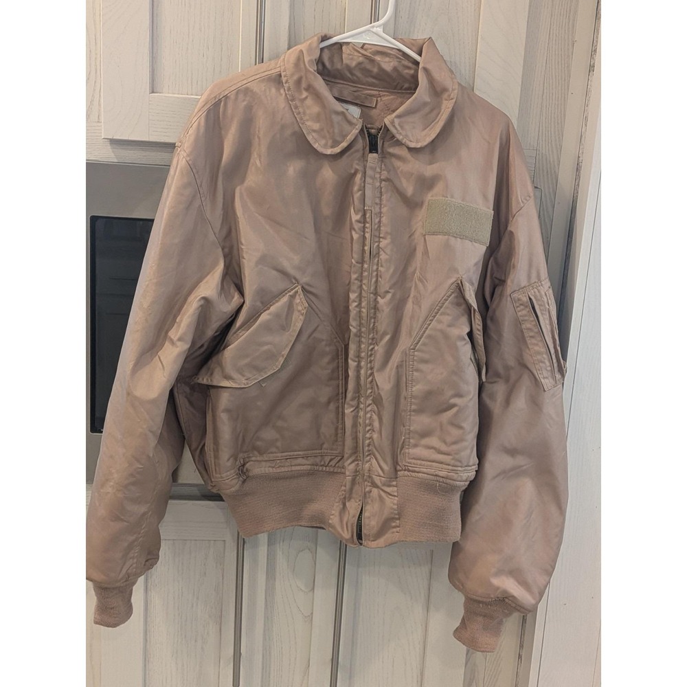 USAF CWU-45/P Flight Jacket XL Tan 2005 Military Issue Aramid Nomex Cold Weather